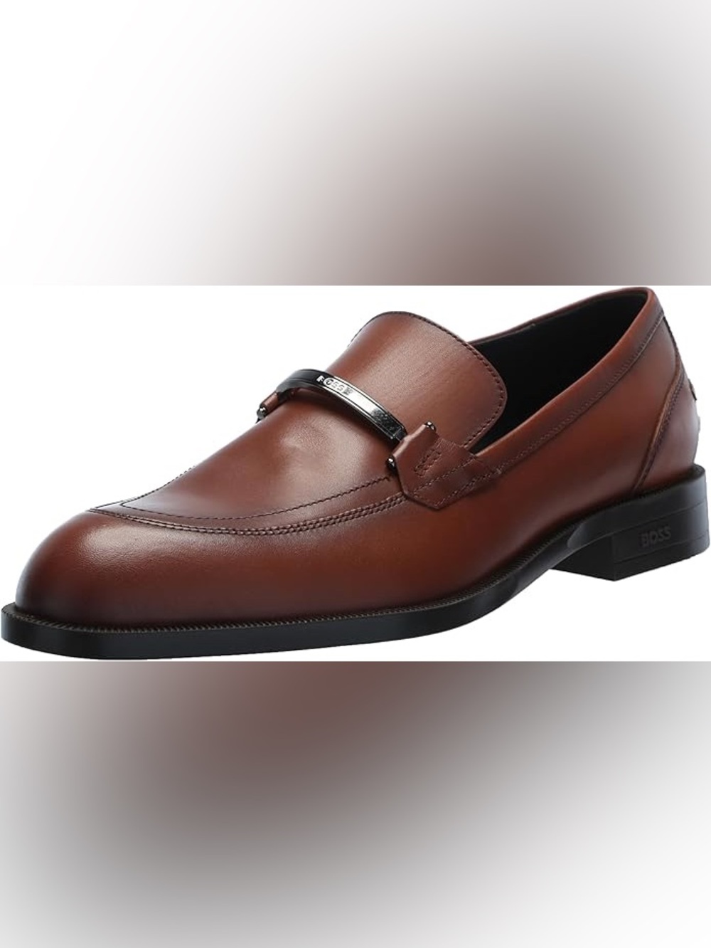 BOSS Mens Tayil Smooth Leather Bit Loafer Loafer